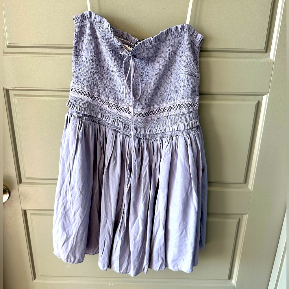 Strapless Purple Romper
